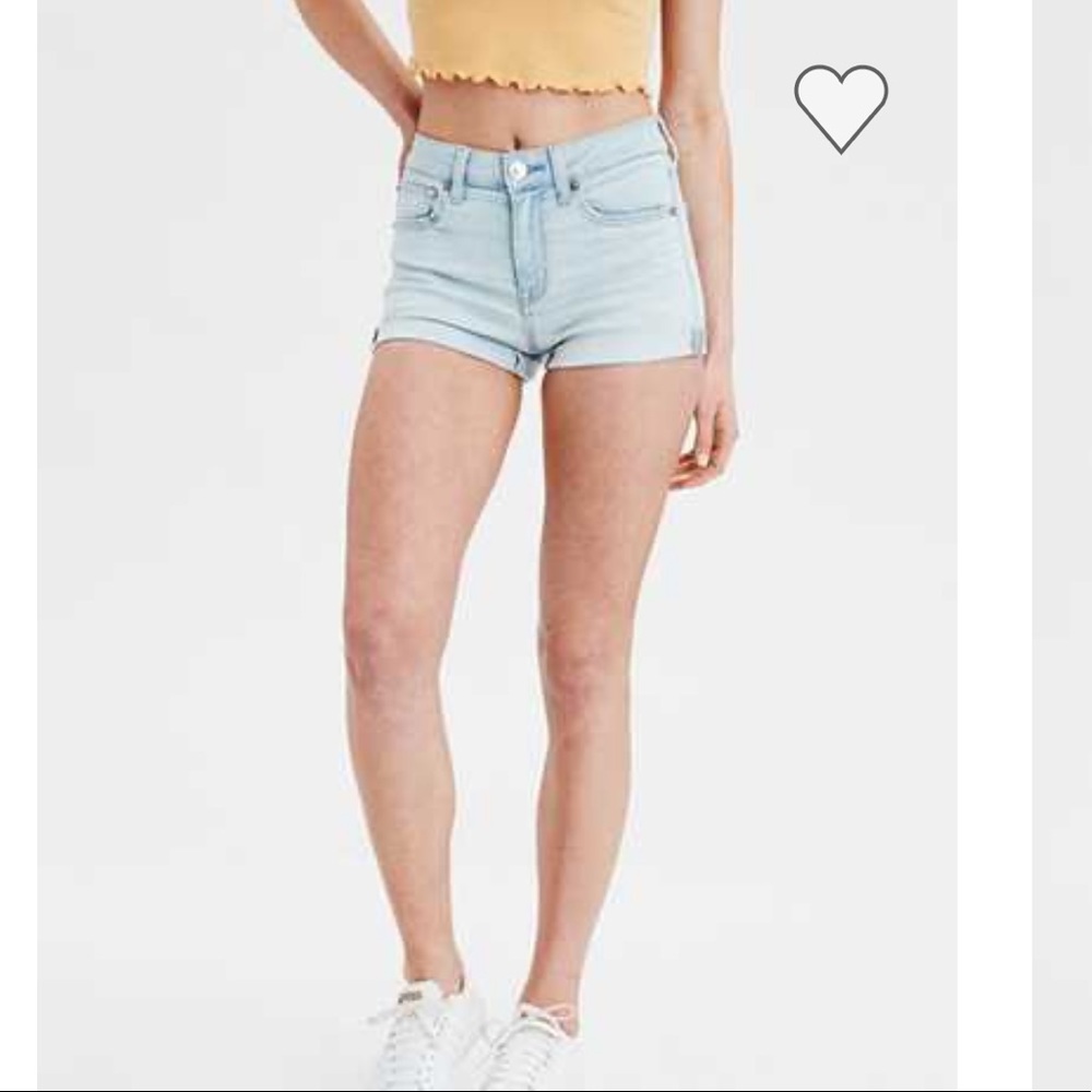 AE NE(X)T LEVEL HIGH-WAISTED DENIM SHORT SHORT